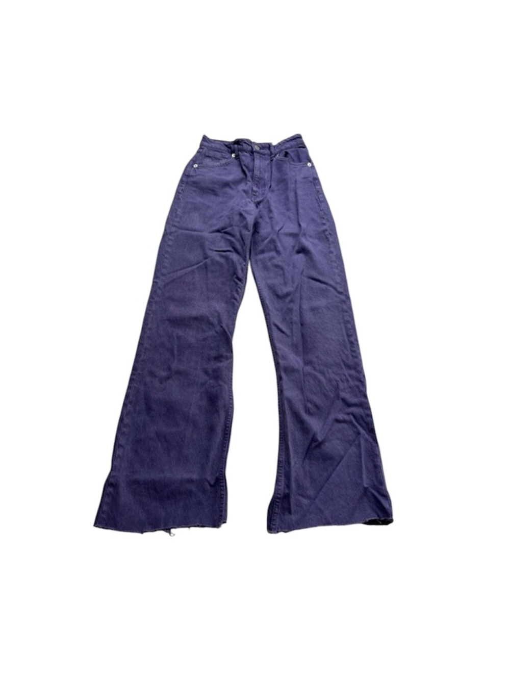 Zara Wide-Leg Jeans in Deep Purple
